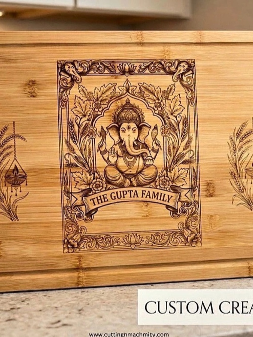 Personalized Engraved Bamboo Cutting Board